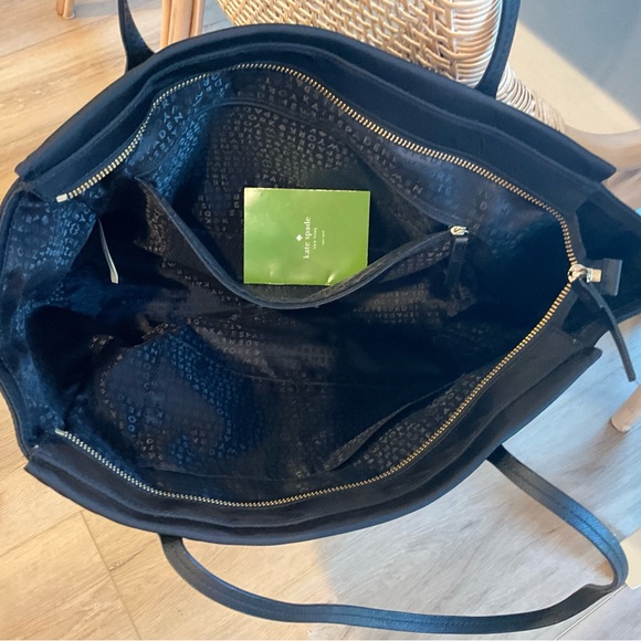 KATE SPADE BLACK NYLON TOTE - Picture 4 of 6